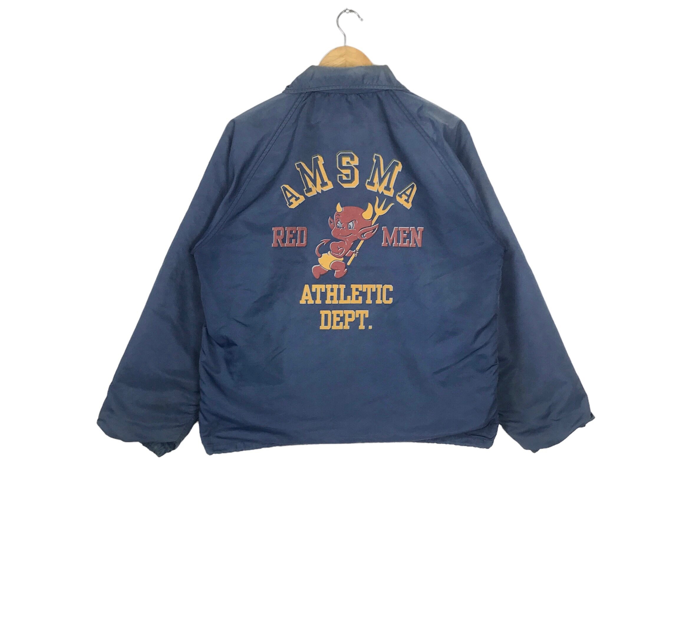 toi.様AmeriVINTAGE REFINED TAILOREDJACKET By Toyo Enterprises!!! Vintage SUGAR CANE AMSMA Red Men