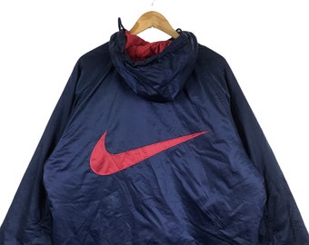 90s NIKE stadium jacket ビックスウッシュ ネイビー L 90s NIKE stadium jacket ビックスウッシュ ネイビー L - メルカリ