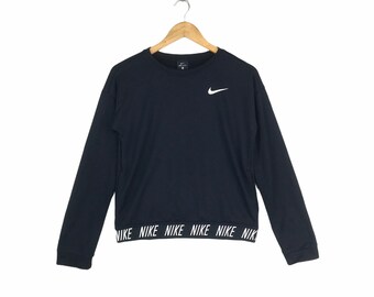 Selten!!! Der berühmte NIKE SMALL SWOOSH Crewneck Pullover Croptop für Frauen Extra Large Size