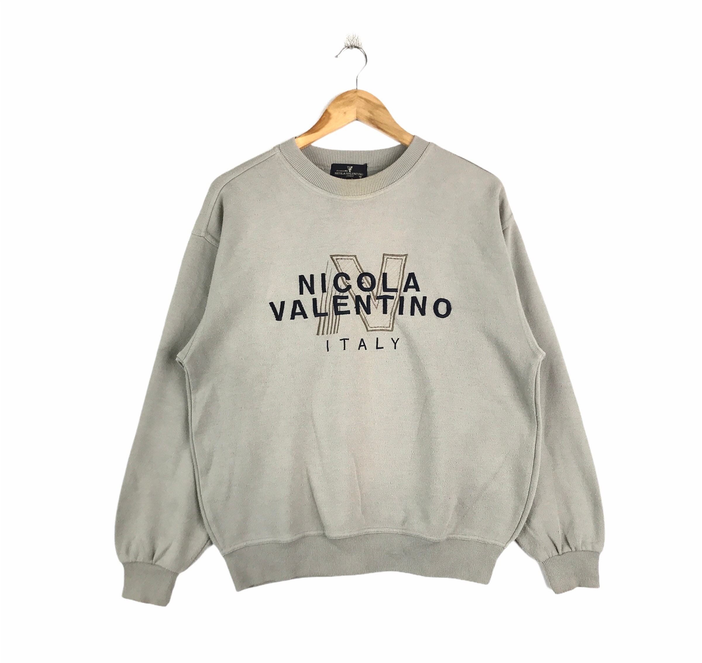 Rare!!! Vintage Italian Designer NICOLA VALENTINO ITALY Crewneck 