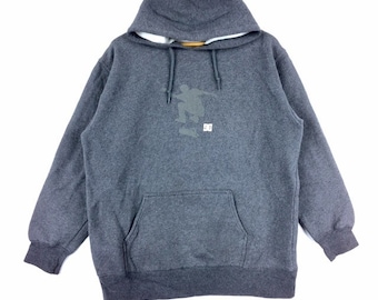 Sällsynt!!! De berömda skateboardmärkena DC SHOE USA Hoodie Sweatshirt Stor storlek