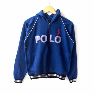 Rare!!! Vintage POLO SPORT BOOTLEG By Ralph Lauren Hoodie Sweatshirt Blue Colour Small Size