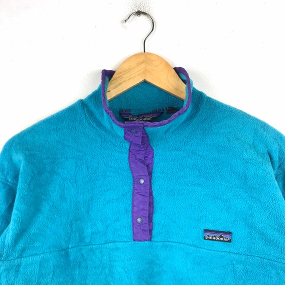 Vintage 90s Patagonia Mens Large Faded Spell Out Full Zip