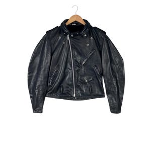 Original Rare Vintage 80s Schott NYC Custom Upside Down