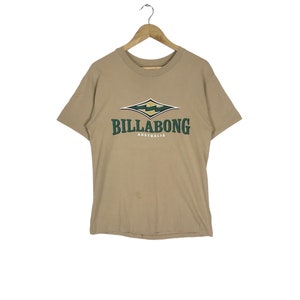 Surfing!!! Vintage BILLABONG AUSTRALIA Made In USA Beige Color T-Shirt Surfer Medium Size