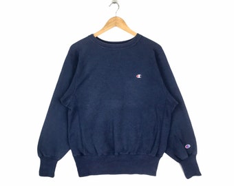 Rare!!! Vintage CHAMPION REVERSE WEAVE Made in Usa Crewneck Plain