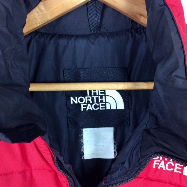 Rare the Famous THE NORTH FACE Zipper Puffer Jacket Red - Etsy