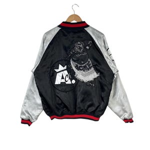 Souvenir Jacket!!! Vintage SUKAJAN SOUVENIR By Acme Clothing Big Logo Jacket Large Size