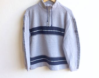 Paris! ELLE HOMME PARIS plain sweatshirt gray colour medium size