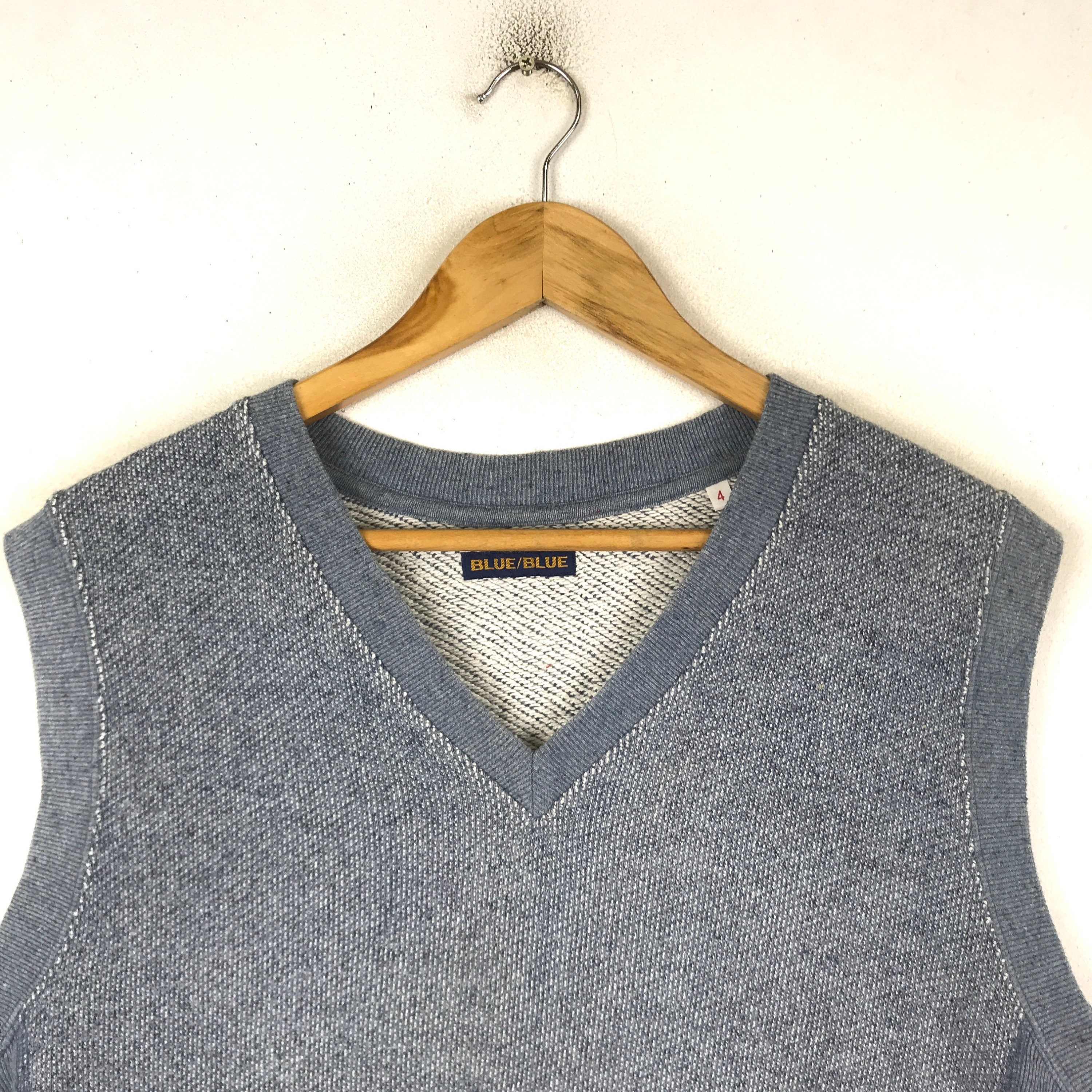 Pure Indigo Vintage BLUE BLUE JAPAN Vest Made in Japan Size - Etsy UK