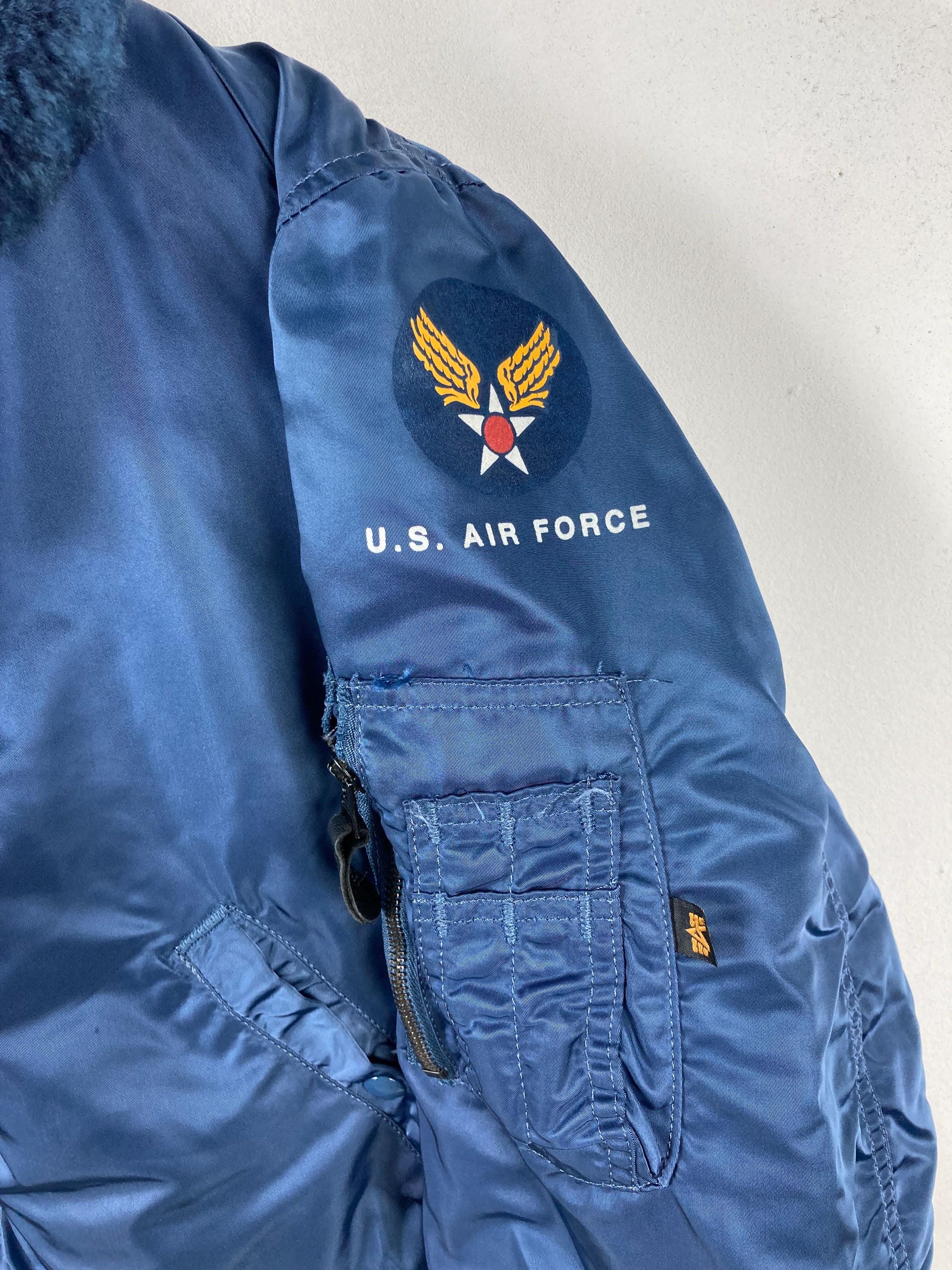 By Jeff Clyman!!! Vintage 90s AVIREX LTD AIR Force Type Ma-1 Made