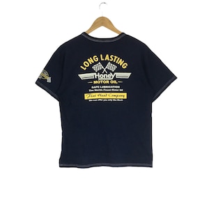 Japan Crafted!!! The Famous THE FLAT HEAD Long Lasting Honey Motor Oil Made in Japan T-Shirt Size 40