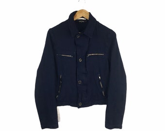 Por Rei Kawakubo!!! AD2006 COMME Des GARCONS Homme Plus Chaqueta de poliéster hecha en Japón Talla pequeña