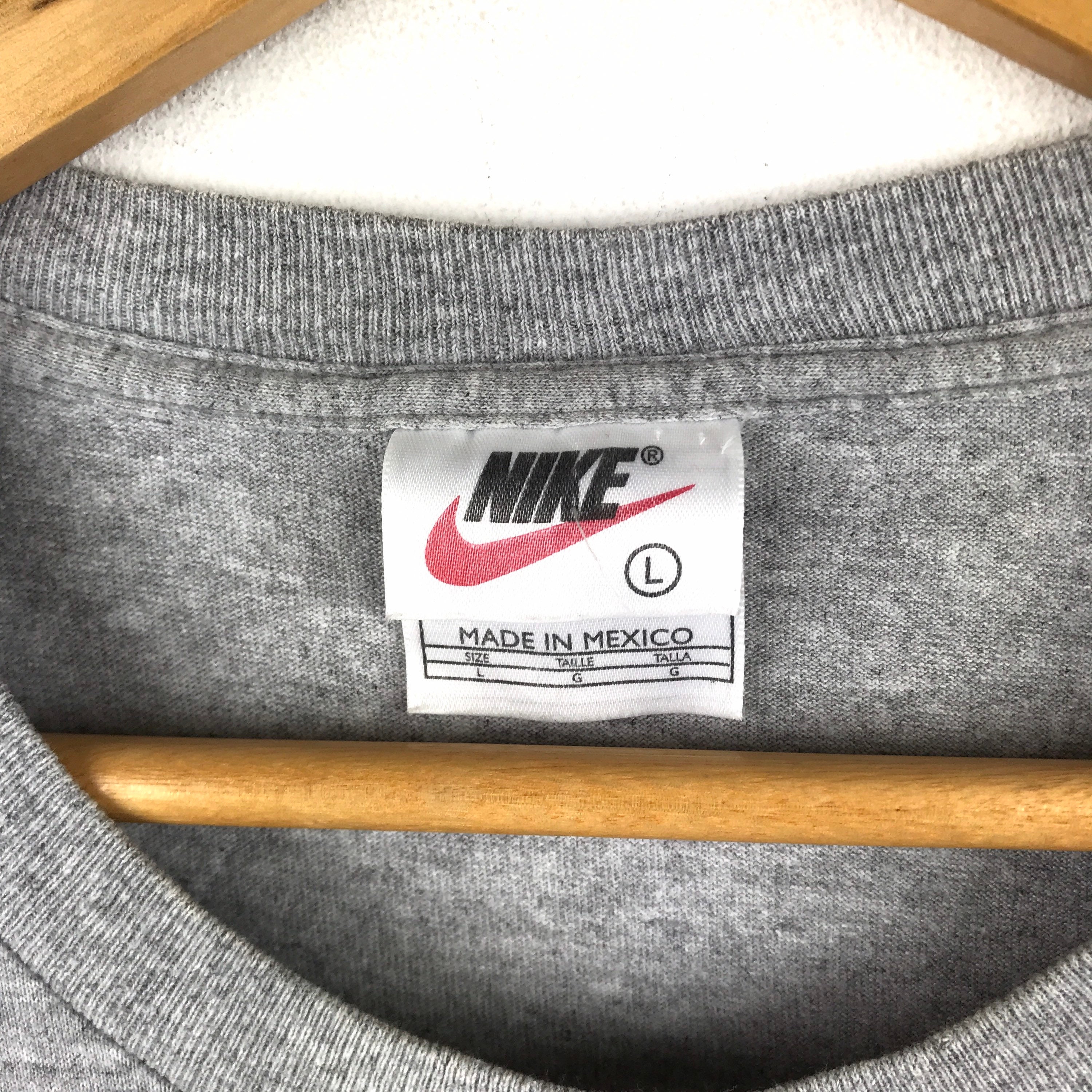 Rare Vintage NIKE SWOOSH SPORTSWEAR Small Logo T-shirt Grey - Etsy