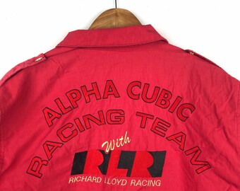Rare!!! Vintage ALPHA CUBIC RACING Team With Richard Lloyd