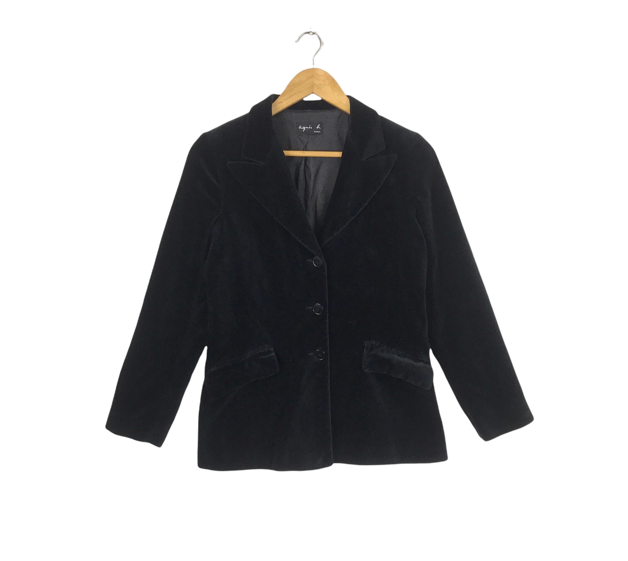 Rare!!! Vintage AGNES B HOMME PARIS Blazer Jacket With Rare!!! Vintage AGNES B HOMME PARIS Blazer Jacket With