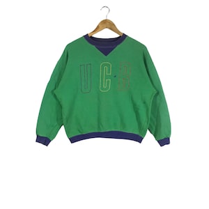 Rare!!! Vintage UNITED COLORS Of BENETTON Ucb Logo Made In Italy Crewneck Baggy Sweatshirt Small Size