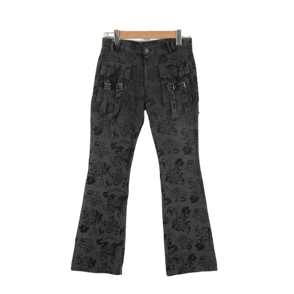 Diseño de costras!!! Marca japonesa BLACK PLACE NOW Para hombres Scab Design Bush Pant Inspired By Undercover Denim Pant