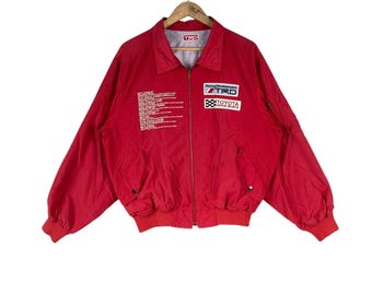 TOYOTA TRD ナイロンブルゾンジャケット　赤　L　90's 当時物 TOYOTA TRD ナイロンブルゾンジャケット 赤 L 90's 当時物 2025