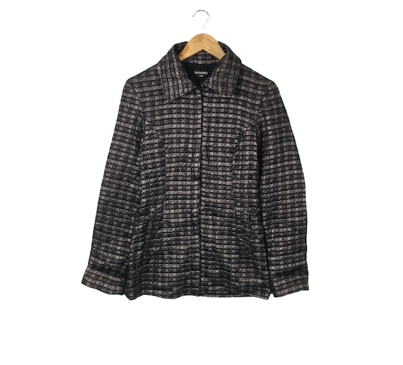 Sandro, French Fashion!!! The Famous SANDRO PARIS FRENCH Luxury Brand Long Fully Zipper Jacket Size 2 French