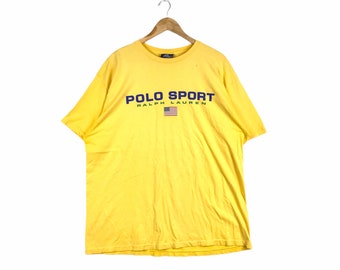 Lolife!!! Vintage POLO SPORT by RALPH Lauren T-shirt Stripe Color