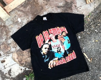 You Won’t See This Everyday!!! Vintage Hiphop 2000 UP IN SMOKE By Delta Tag T-Shirt Large Size