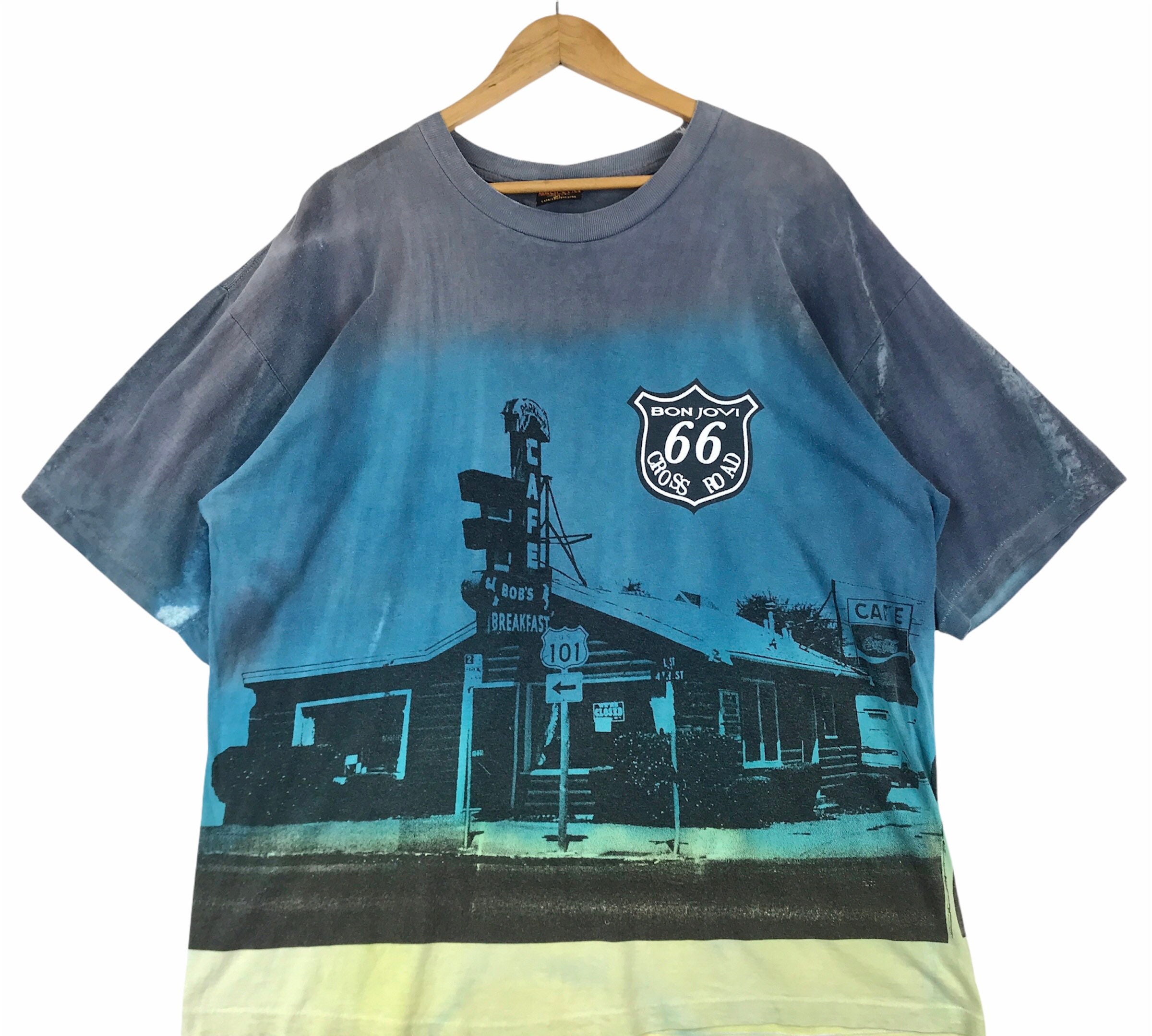 ボン・ジョヴィ クロスロード Tシャツ cross road bonjovi Vintage 90s Bon Jovi Cross Road Long Sleeve Tshirt Band Tee