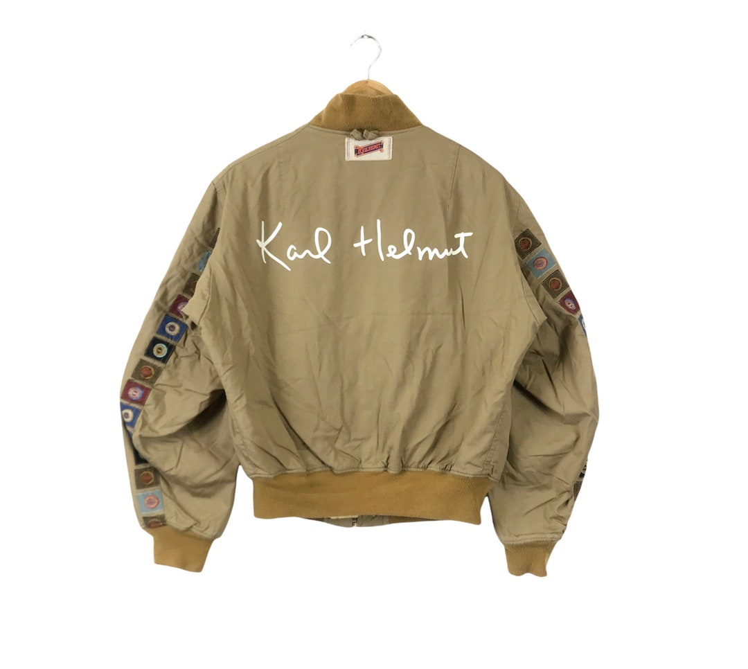 Rare!!! Vintage 90'S KARL HELMUT CLASSIC Design Bomber Rare!!! Vintage 90'S KARL HELMUT CLASSIC Design Bomber