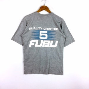 Rare!!! Vintage Hip Hop Swag FUBU AERO DYNAMITE Big Logo Made In Usa T-Shirt Medium Size