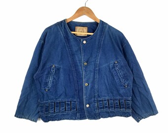 ヴィンテージ ツモリチサト アシンメトリー クロップドジャケット 