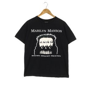 You Gotta Believe In Me!!! Vintage y2k MARILYN MANSON BELIEVE T-Shirt Medium Size
