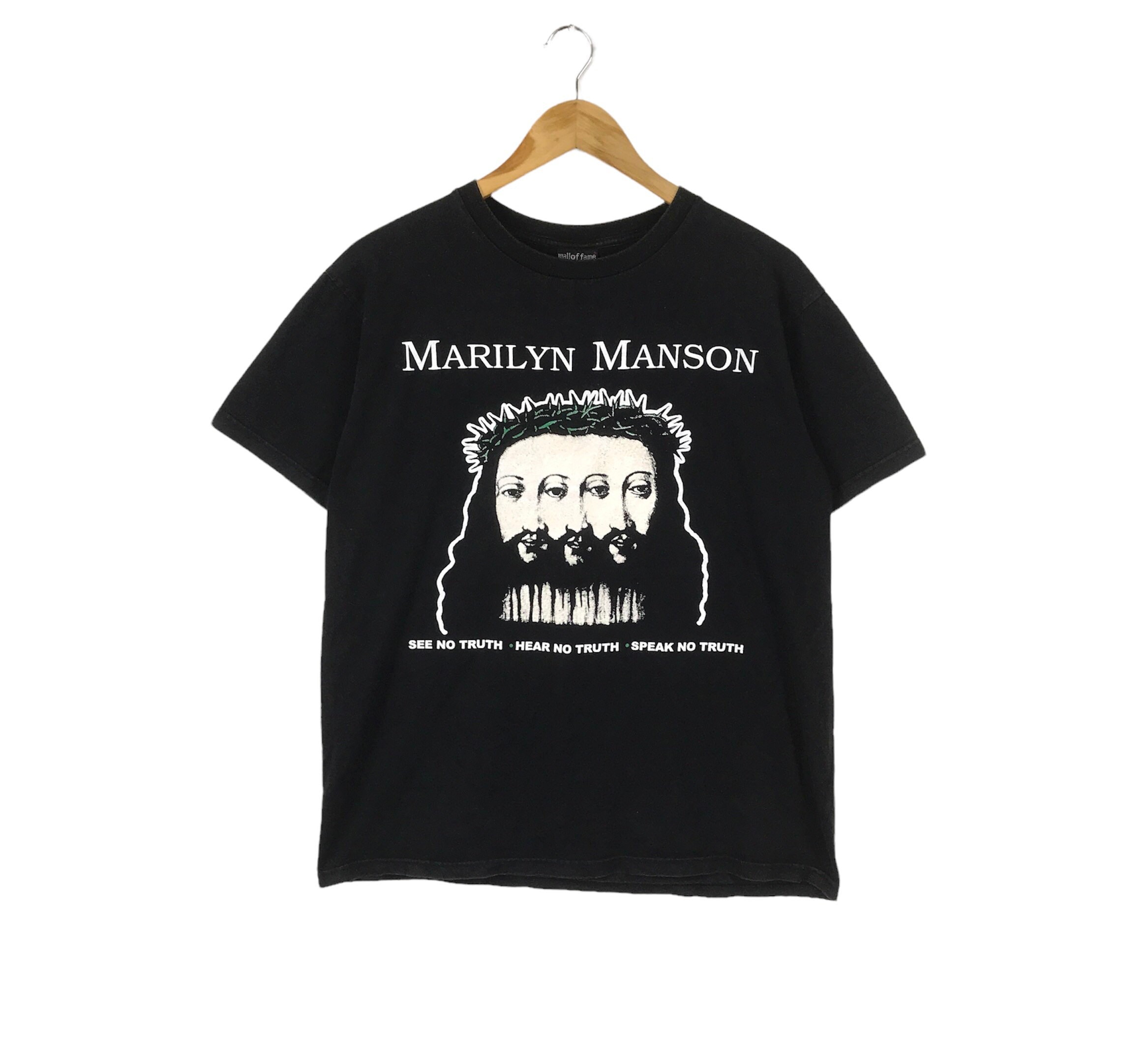 トップス Marilyn Manson Believe s/s band Tee L MARILYN MANSON「BELIEVE」L – Cloakedinblack