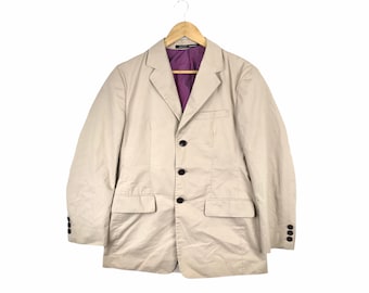 ¡Archivo de diseñador de moda francés! Blazer vintage GAULTIER HOMME OBJET de Jean Paul Gaultier para hombre.