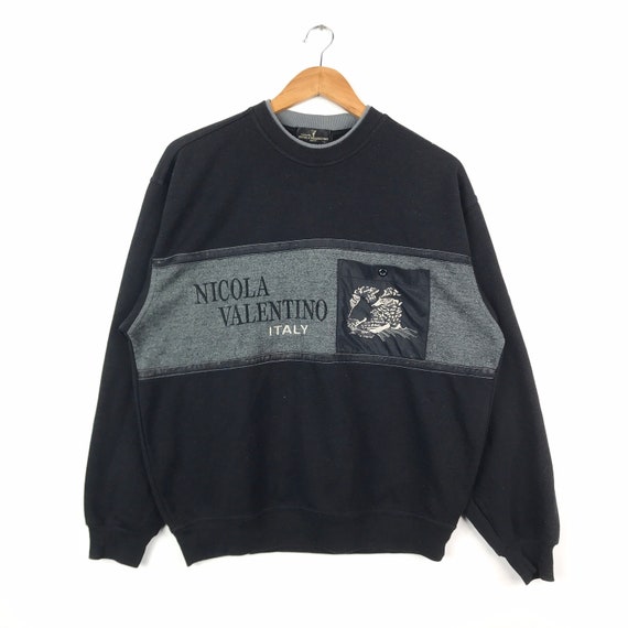 Rare!!! Vintage Italian Designer NICOLA VALENTINO ITALY Crewneck 