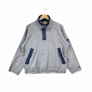 Outerwear!!! Vintage HELLY HANSEN X POLARTEC Half Zipper Light Fleece Large Size