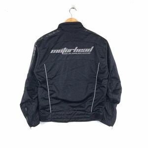 Racing!!! Vintage MOTORHEAD SPORT And Racing Motorcycle Rider Racing Bomber Jacket Black Colour Medium Size