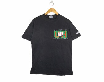 Baseball!!! Vintage UNIVERSITY of HAWAII BASEBALL Honolulu T-shirt