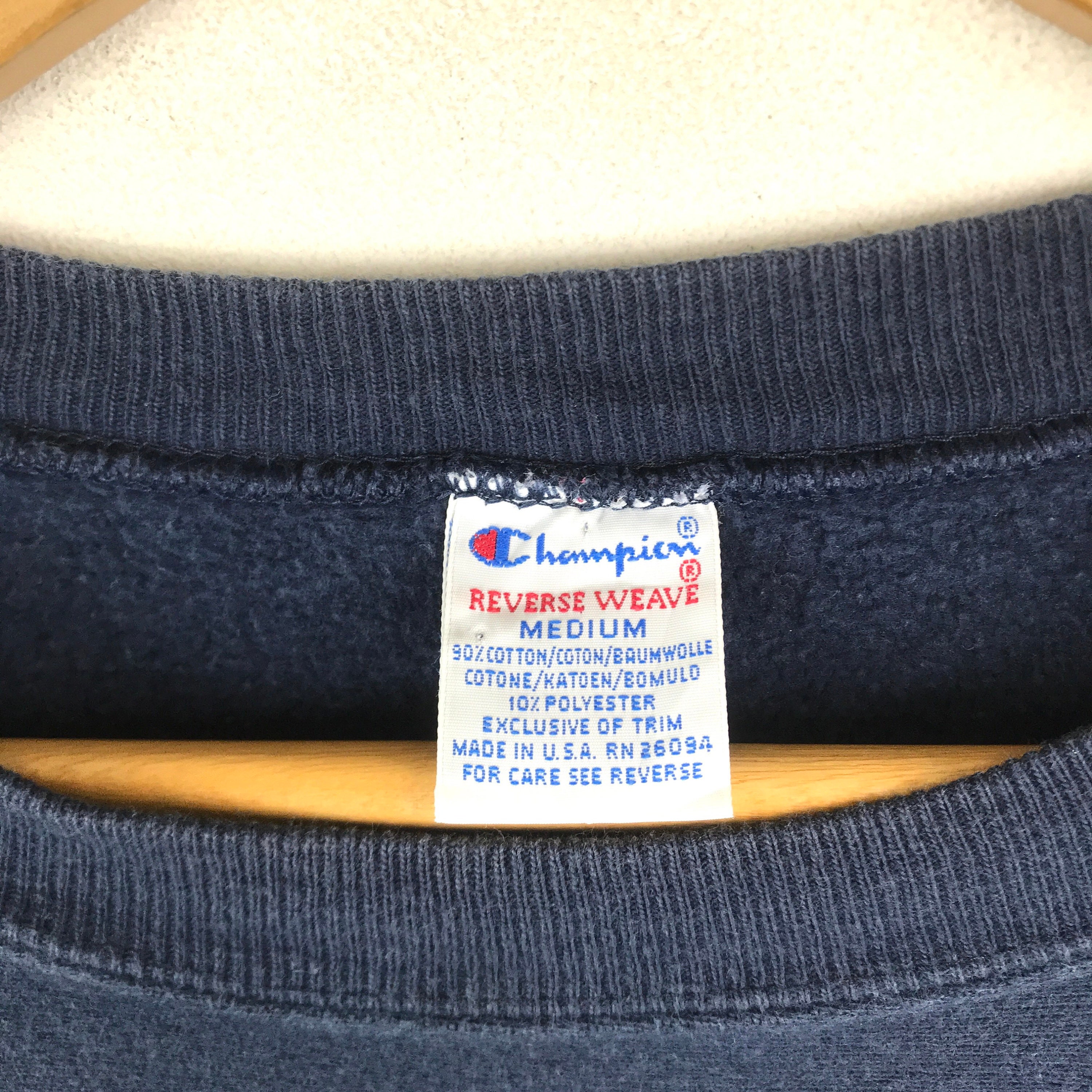 Rare Vintage CHAMPION REVERSE WEAVE Small Logo Crewneck Sweatshirt Made ...