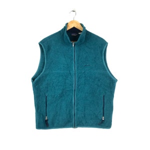 Rare!!! Vintage 90s PATAGONIA SYNCHILLA OUTDOOR Clothing Fully Zipper Vest Made in Usa Extra Large Size
