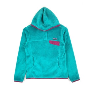 Rare!!! Vintage 90s PATAGONIA OUTDOOR CLOTHING Half Button Made In Columbia Light Fleece Extra Small Size Women