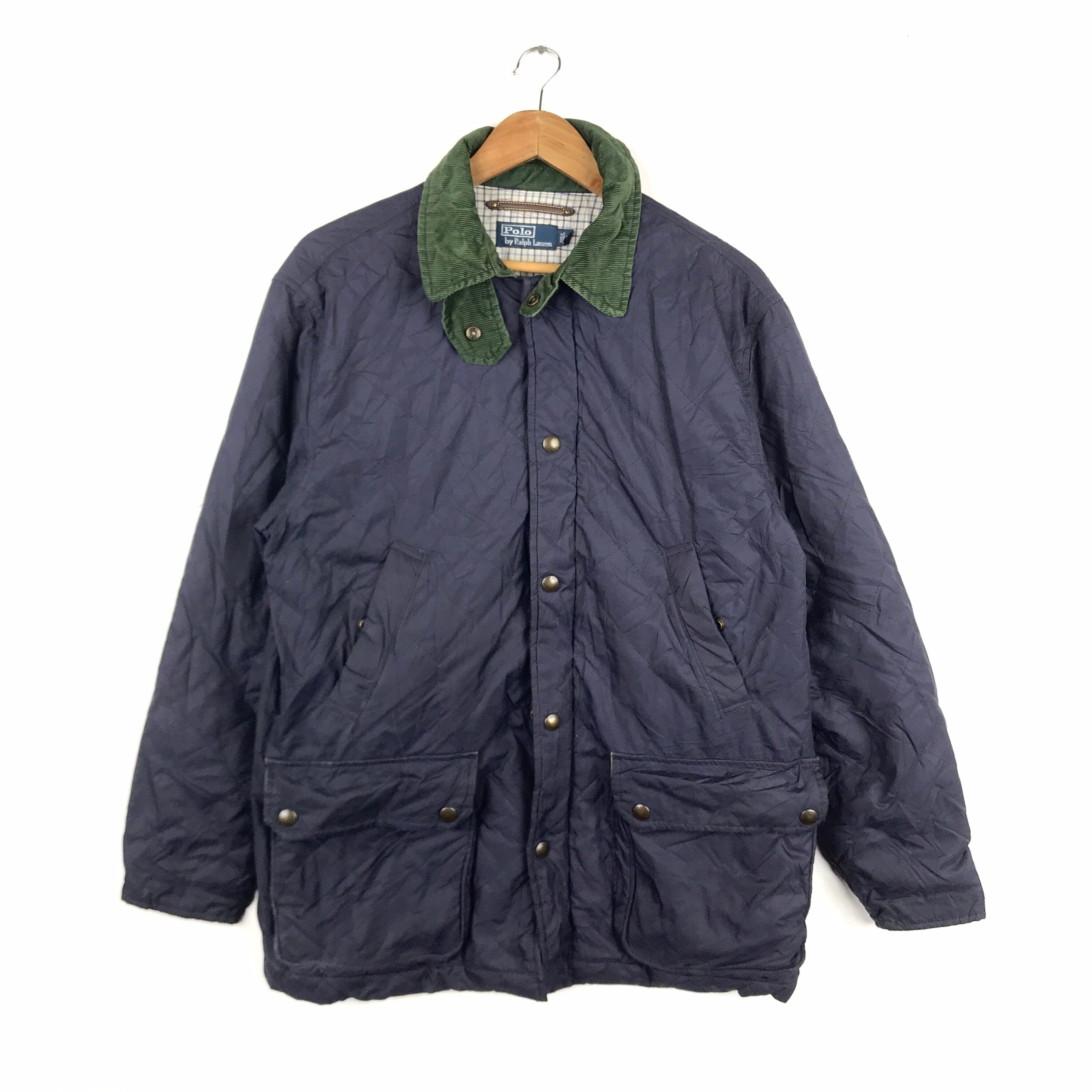 Rare!!! Vintage POLO RALPH LAUREN Long Puffer Parka Jacket Dark 