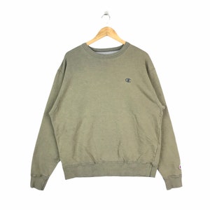 Rare!!! Vintage CHAMPION AUTHENTIC APPAREL Crewneck Plain Sweatshirt Large Size