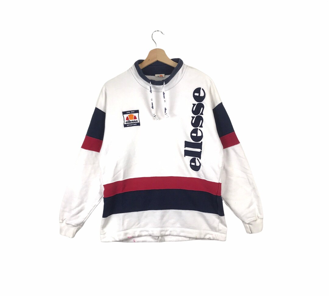 Rare!!! Vintage ELLESSE PERUGIA ITALIA Jaspo Big Logo