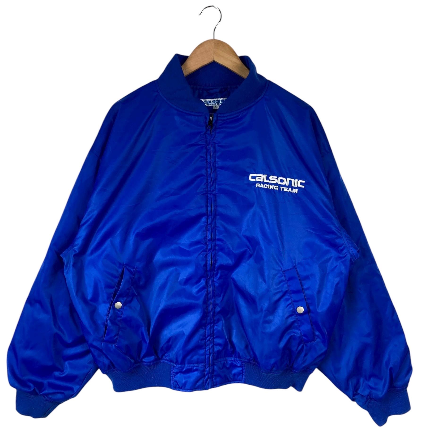 CALSONIC RACING TEAM ナイロンブルゾン 日本製 美品 Racing!!! Vintage 90s CALSONIC RACING TEAM Nissan Nismo Bomber