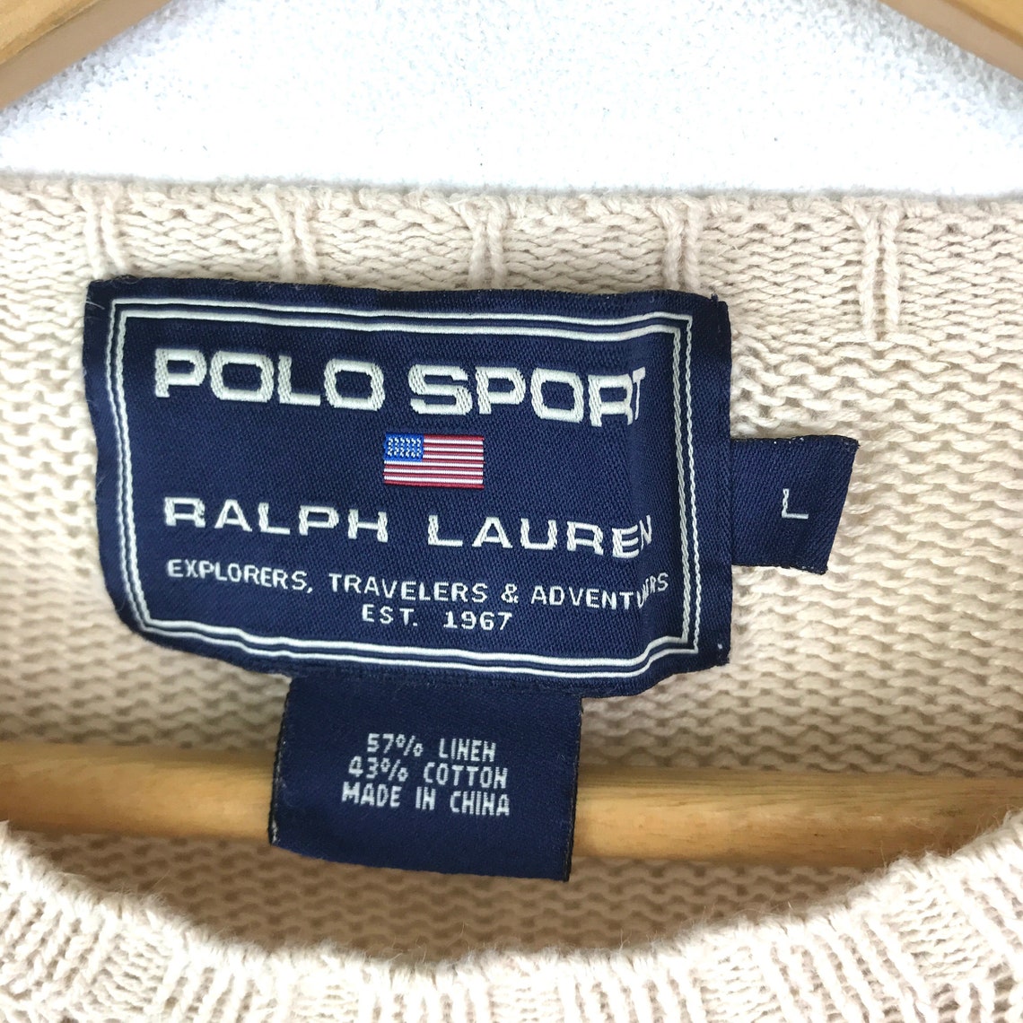 Rare Vintage POLO SPORT USA By Ralph Lauren Knitwear Large | Etsy