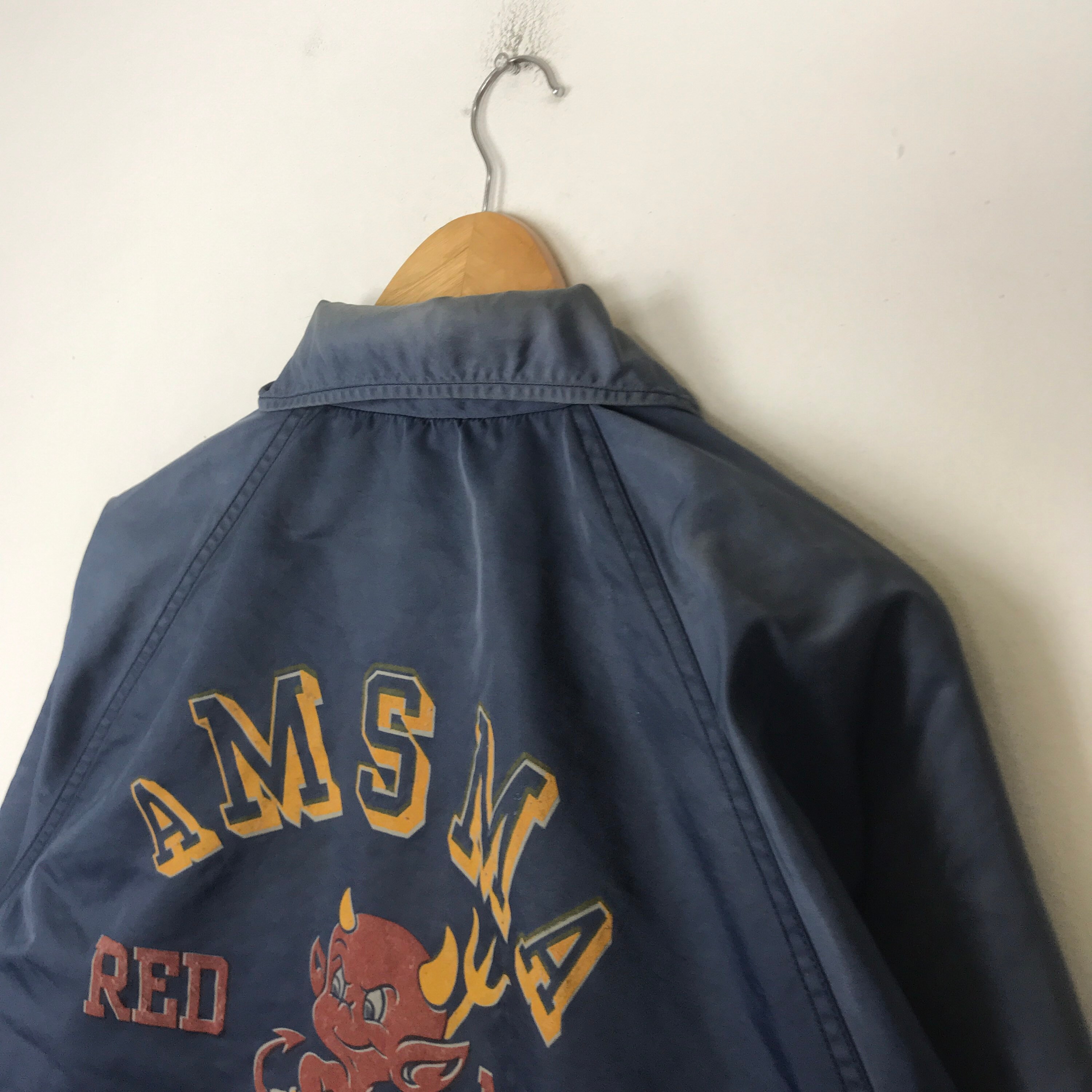 toi.様AmeriVINTAGE REFINED TAILOREDJACKET By Toyo Enterprises!!! Vintage SUGAR CANE AMSMA Red Men