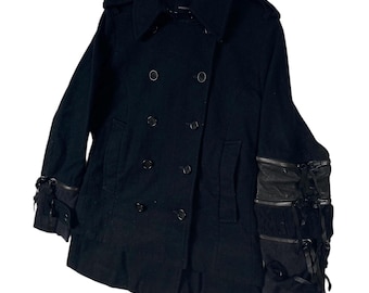 Diet Butcher Slim Skin Check Wool Dark Plaid | Japanese Archive