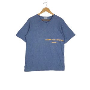 Japanische Marke!!! Vintage AD1997 COMME Des GARONS HOMME Made in Japan Basic Logo T-Shirt