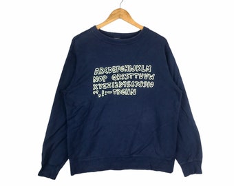 ¡¡¡Raro!!! Sudadera de cuello redondo con el logo del alfabeto del famoso diseñador de pop art Keith Haring, talla grande