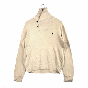Rare!!! Vintage POLO RALPH LAUREN Small Pony Sweatshirt Beige Colour Medium Size